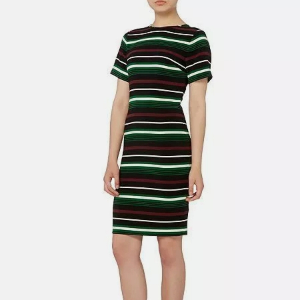 NWT!! MICHAEL Michael Kors Striped Dress, Short Sleeve, SZ 12